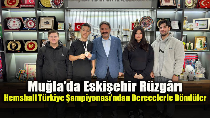 Eski�ehirli Sporcu Mira� Demirel Hemsball Gen�ler B Kategorisinde T�rkiye �ampiyonu
