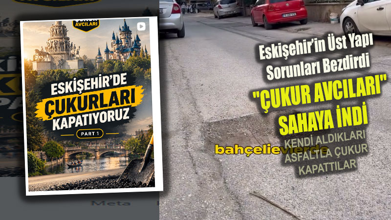 �eyrek As�rl�k �st Yap� �ilesi: Vatanda� Kendi Asfalt�n� Kendi At�p �ukurlar� Kapatt�!