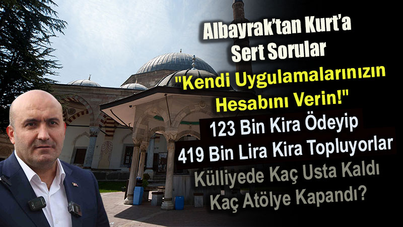 Albayrak: ""Belediye 419 bin lira kira toplarken, Vak�flara 123 bin lira �d�yor"