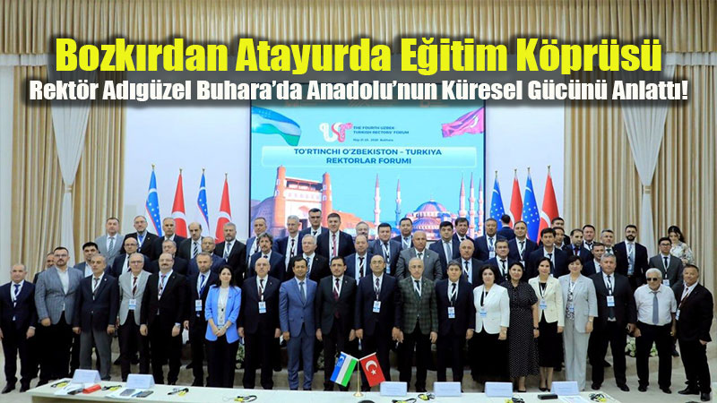 Rekt�r Ad�g�zel�den �zbekistan�da "T�rk�e" �a�r�s�: "Ortak Yay�n A�� ve Dergiler Kurmal�y�z"