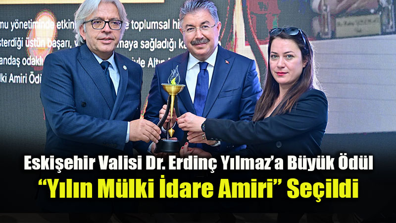 Alt�n Me�ale �d�llerinde Eski�ehir R�zg�r�: Vali Erdin� Y�lmaz�a Anlaml� �d�l