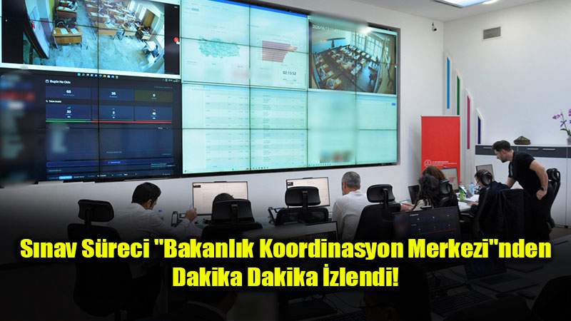 LGS�de S�n�flar ve Okullar Canl� Yay�nla Takip Edildi