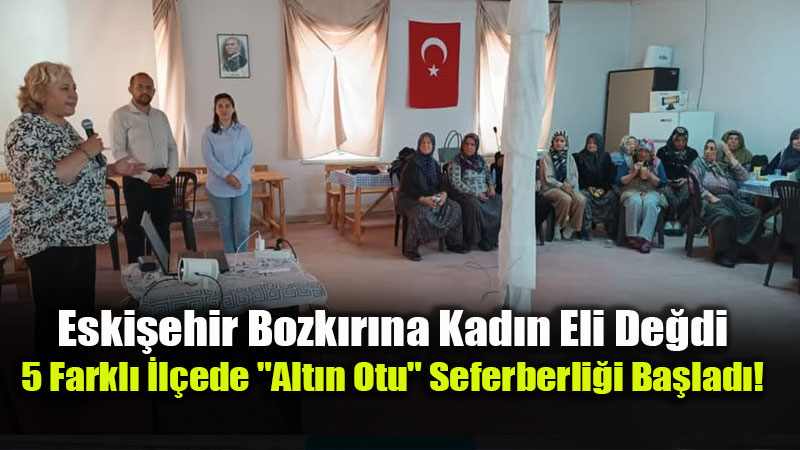 Tar�mda Kad�n G�c�: 5 �l�ede Toprakla Bulu�an Alt�n Otu Eski�ehir�e Bereket Getirecek