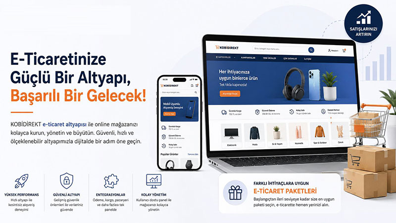 E-Ticaret Sitesi Kurmak �steyenler ��in Uygun Fiyatl� Yerli E-Ticaret Alt Yap�s�
