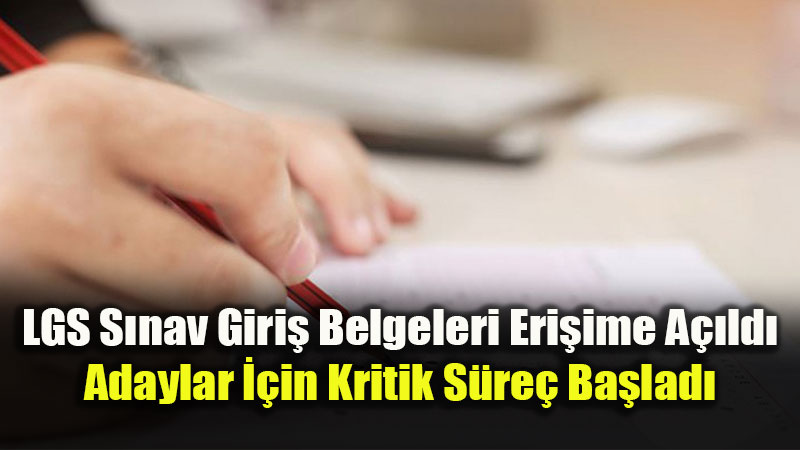 LGS Giri� Belgeleri e-Okul�da: Foto�rafl� Belgeler Okullardan Teslim Al�nacak