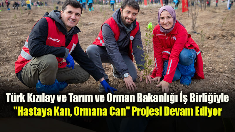 Her Kan Ba����na �� Fidan: "Hastaya Kan, Ormana Can" Projesiyle Milyonlarca Fidan Toprakta!