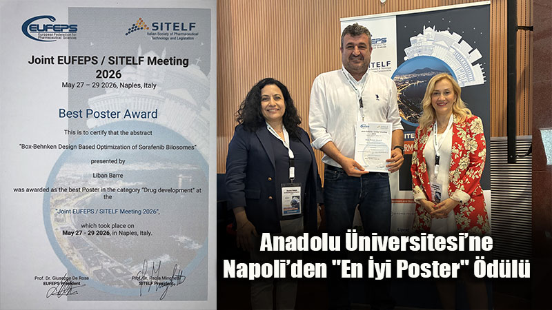 Anadolu �niversitesi Eczac�l�k Fak�ltesi�nden �talya�da Uluslararas� Ba�ar�!